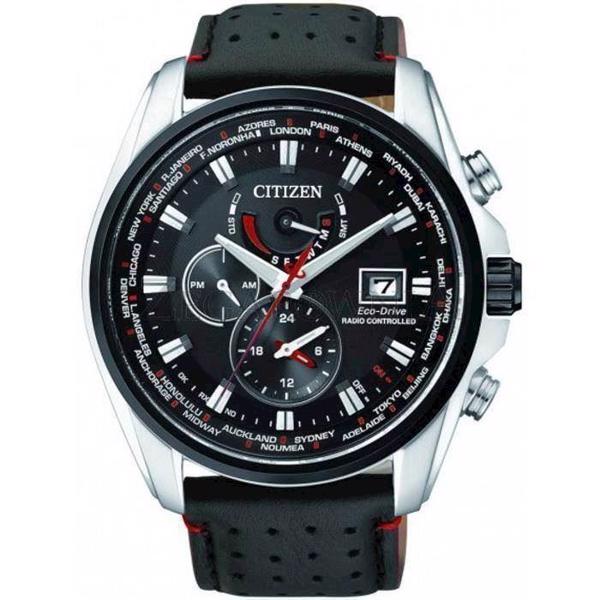 Image of Citizen Radio Control mat og blank rustfri stål Eco-Drive cal H820 radio-controlled Herre ur, model AT9036-08E